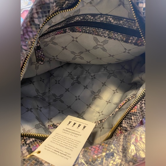 Aimee Kestenberg Colorful Python / snakeskin hobo bag NWT - Picture 5 of 7